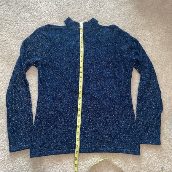 Ellie Tahari Brodly sparkle cold shoulder sweater - Picture 6 of 9